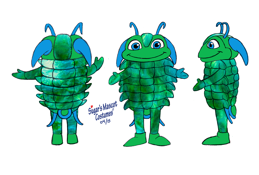 Manuels river trilobite Final Sketch by Sugar's Mascot Costumes