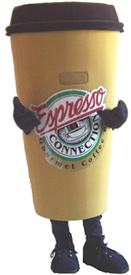 latte Latte Mascot Costume